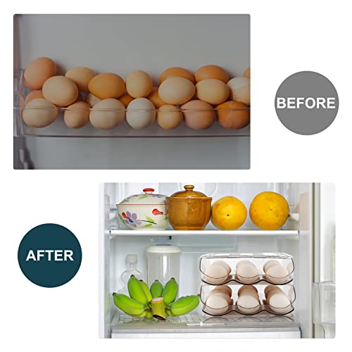 MesRosa Egg Holder for Fridge, Automatic Rolling Con | All Products - Image 3