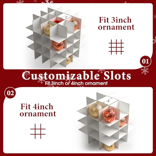 BlessedSeason Christmas Ornament Storage Box | Home Organization - Image 6
