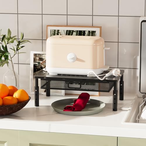 Desktop Printer Stand with Drawer,Desk Organizer for Home Office - Image 6