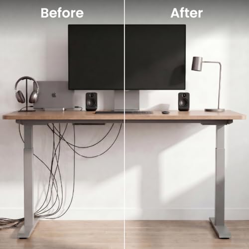 EVEO Cable Management Under Desk Kit (6 Units) - Und | Cable Managemen - Image 3