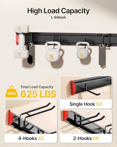 monTEK 64" Garage Tool Organizer Wall Mount, 625 LBS Heavy - Image 5