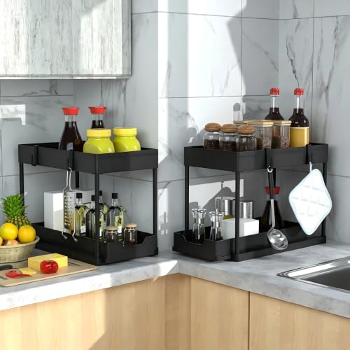 Under Sink Organizer 2 Pack,2 Tier Slide Out Storage | All Products - Image 6