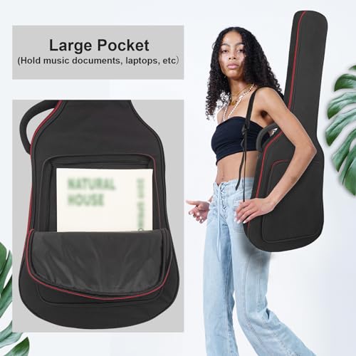 MUZNOTE Electric Guitar Case, Electric Guitar Bag Padded - Image 4