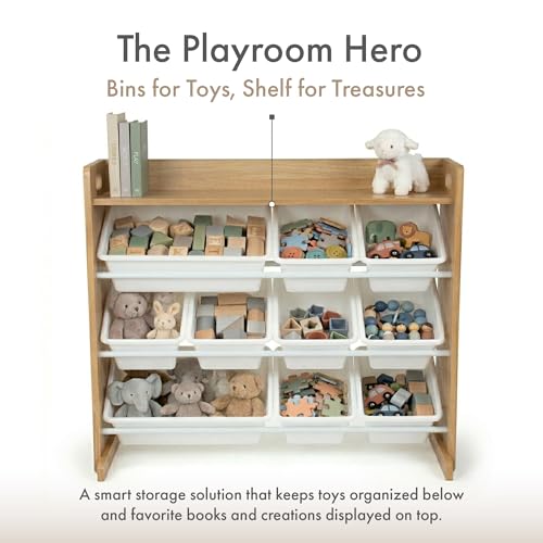 Humble Crew Kids Toy Organizer with Display Shelf, 9 Bins - Image 6