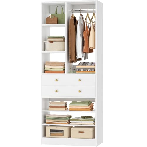 Besiost Closet System, 28"/2.4 FT Small Closet Organizer System - Image 2