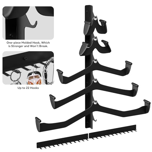LAT Pull Down Bar Storage Rack Wall Mount, Home Gym Organization - Image 4