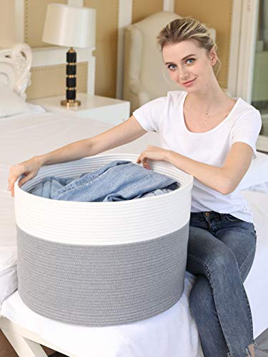 20x15 Inch Cottonphant Extra Large Round Cotton Rope Storage - Image 3