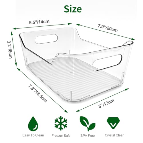 8 Pack Acrylic Pantry Storage Bins, Storage Bins for Cabinets - Image 3