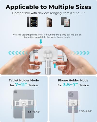 Viozon Tablet Floor Stand, Height & Angle Adjustable Tablet - Image 7