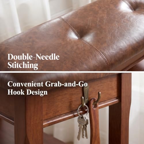 Shoe Rack Bench Solid Wood Shoe Bench Entryway | Home Organization - Image 7
