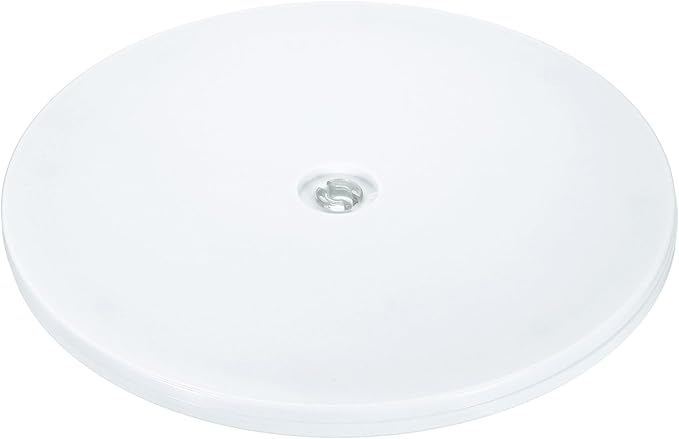 uxcell 1Pack Acrylic Lazy Susan Turntable, 8" Spinner Lazy Susan Turntable Organizer, Acrylic Ball Bearing Rotating Tray for Pantry Spice Rack Decorating, White