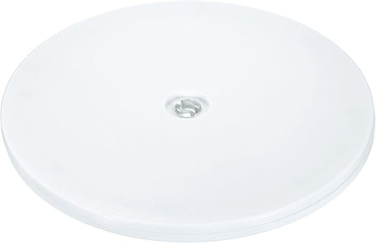uxcell 1Pack Acrylic Lazy Susan Turntable, 8" Spinner Lazy Susan Turntable Organizer, Acrylic Ball Bearing Rotating Tray for Pantry Spice Rack Decorating, White