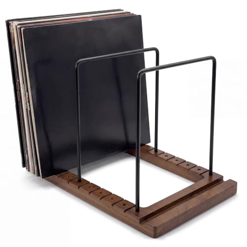 Solid Wood Vinyl Record Storage Stand & Display for Album - Image 2