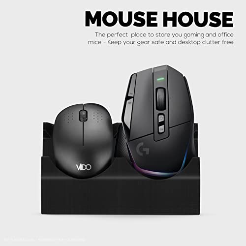 BRAINWAVZ Desktop Dual PC Mouse Stand Holder, Suitab | All Products - Image 6