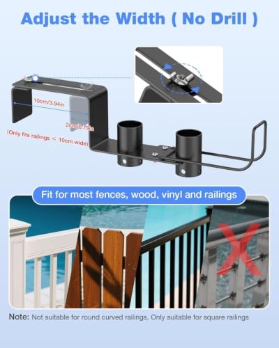 Pool Fence Hooks Adjustable, Heavy Duty Metal Hanger - Image 6