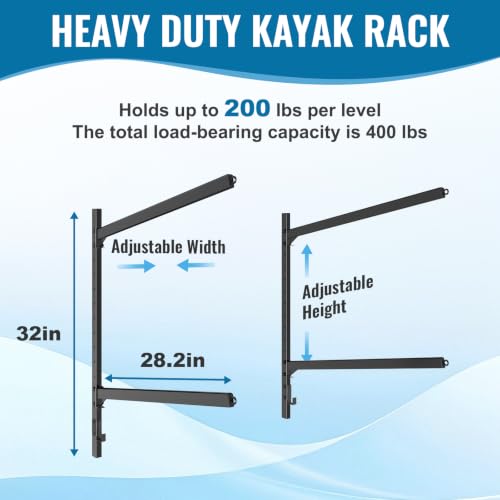 Kayak Storage Rack, Kayak Wall Mount Rack - Image 3