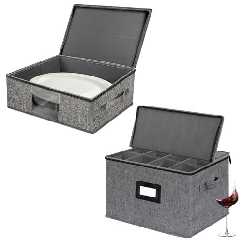 1-Pack Stemware Storage Cases, Wine Glass Storage Box - Image 2