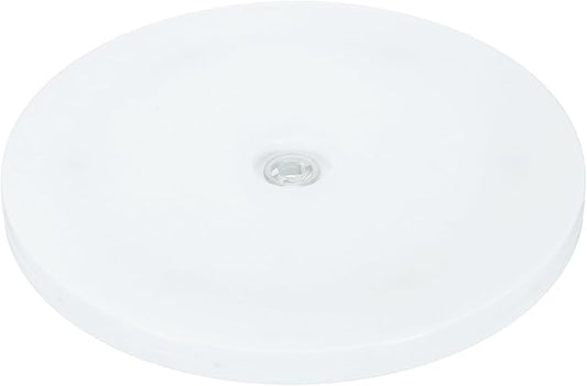 uxcell 1Pack Acrylic Lazy Susan Turntable, 7" Spinner Lazy Susan Turntable Organizer, Acrylic Ball Bearing Rotating Tray for Pantry Spice Rack Decorating, White