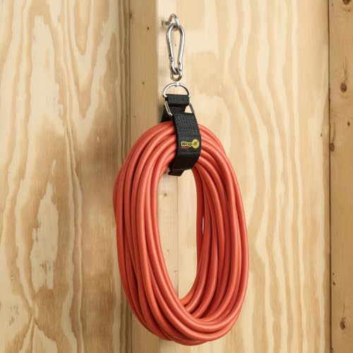Hook 'n Hang Wrap-It Storage Straps - 12" (2-Pack) Black - Image 5