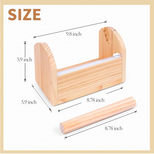 Kids Masking Tape Dispenser, Wooden Multi Roll Craft Tape - Image 4