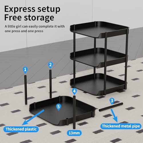 8 Tier Vertical Narrow Shoe Rack, Stackable Tall Skinny Shoerack - Image 6