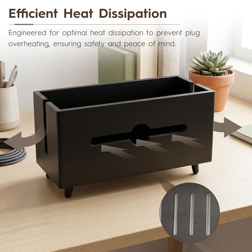 Extra Large Cable Management Box，Wood Cable Organizer Box,Power - Image 5