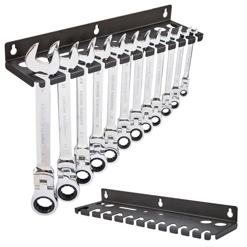 Wall Mount Wrench Organizer，Hanging Holder Fit 12 Wrenches - Image 2