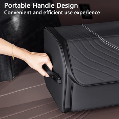 TOPABYTE Car Trunk Organizer with Lid Capacity Collapsible - Image 5
