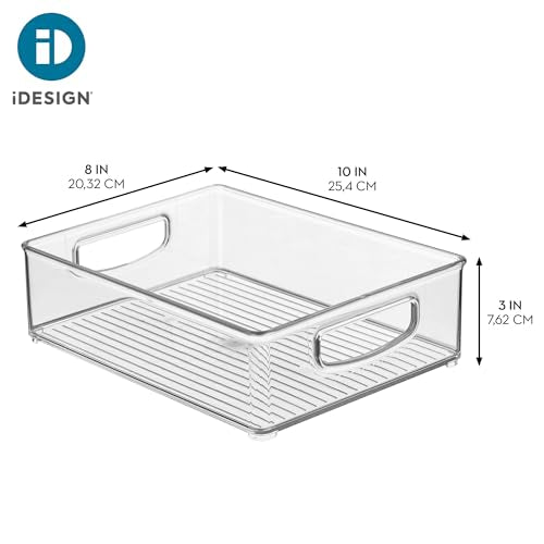iDesign Plastic Stackable Pantry Bin, Set of 4, Clear - Image 5