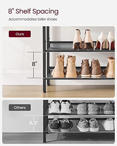 VASAGLE 4-Tier Shoe Rack, Adjustable, Freestanding - Image 6