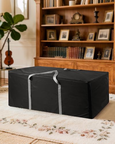 Uranshin 177 Gallon Patio Cushion Storage Bag with Zippers - Image 3