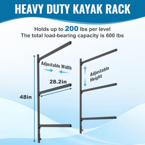 Kayak Storage Rack, Kayak Wall Mount Rack - Image 3