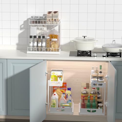 Under Sink Organizer with Pull-Out Drawers,Kitchen Sink Organizer - Image 4