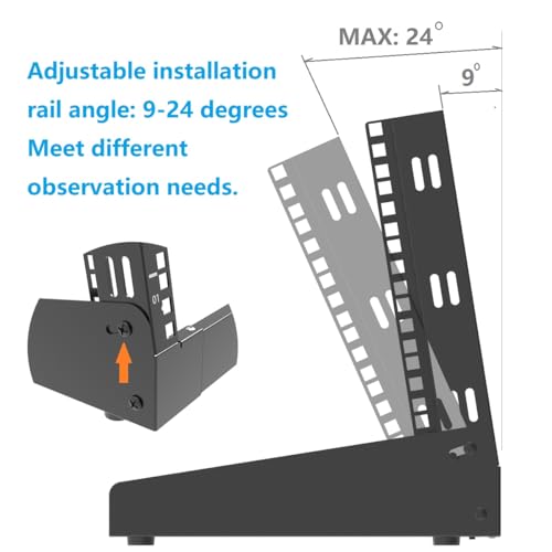 6U Desktop Network Rack 19 inches Small Open Frame Rack 2 Post - Image 6
