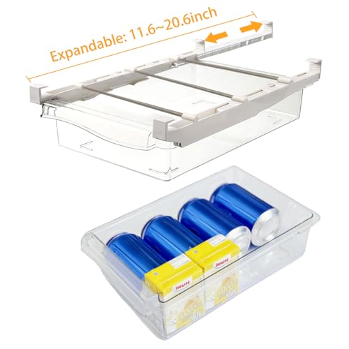 URALFA 2PCS Fridge Drawer Organizer and Egg Holder - Image 4