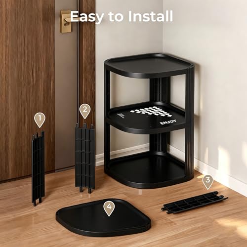 UFORU 8 Tier Vertical Shoe Rack,Tall Freestanding Corner - Image 5