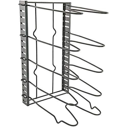 Southern Homewares Metal Pot and Pan Storage Rack – Black - Image 3