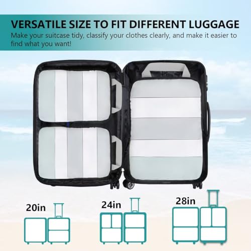 XBLGX Compression Packing Cubes, 5-Piece Set Travel Organizer - Image 8