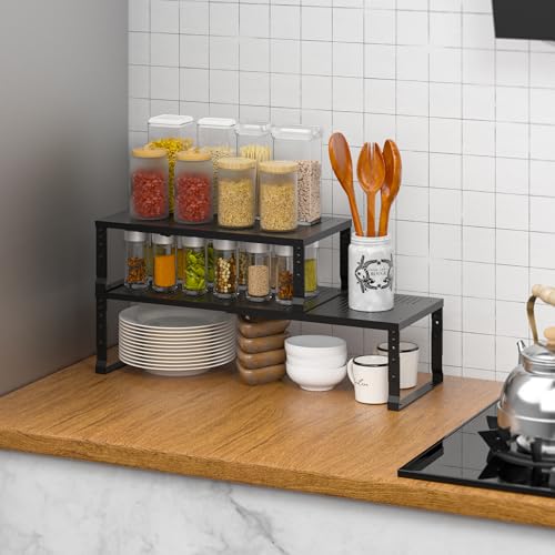 Metal Stackable Expandable Storage Rack, Thickened Steel - Image 7