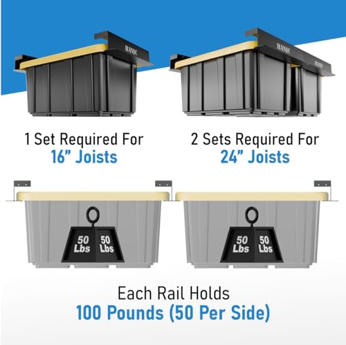 USA Based Overhead Garage Storage Rack, Connectable Heavy Duty - Image 6