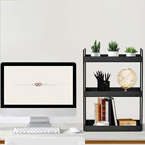 3-Tier Bathroom Countertop Organizer, Black - Image 6