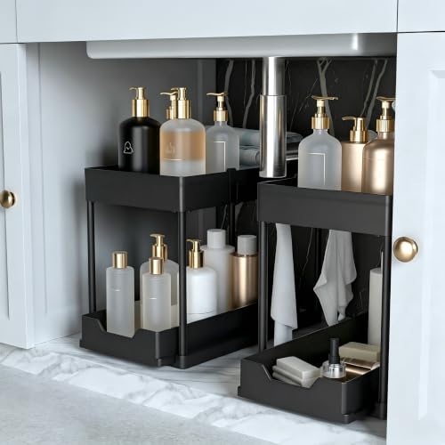 Under Sink Organizer 2 Pack,2 Tier Slide Out Storage | All Products - Image 2