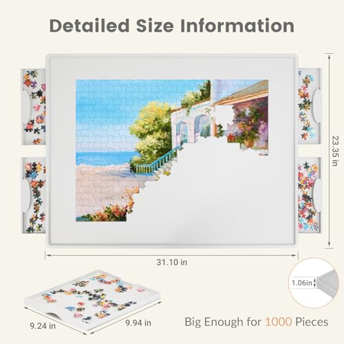 ALL4JIG 1000 Pieces Rotating Lightweight Plastic Puzzle - Image 3