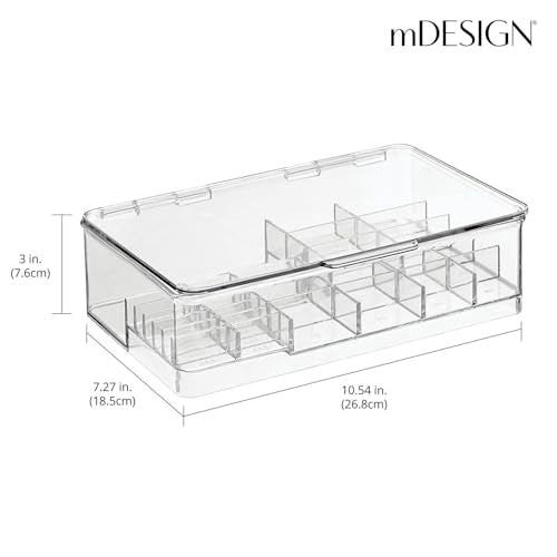 mDesign Plastic Large Stackable Divided Battery Storage - Image 4