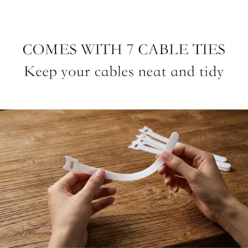 7 Case Cable Storage Box with Cable Straps and Label Stickers - Image 4