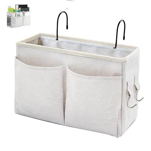 Bedside Caddy Organizer - Bedside Hanging Storage Bag with Hooks - Image 2