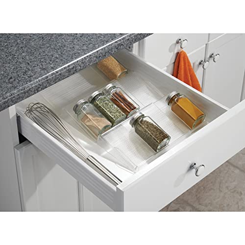 mDesign Expandable Plastic Deluxe Spice Rack, Drawer - Image 7