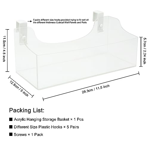 Acrylic Hanging Bedside Shelf - Multiple Purpose Bedside - Image 4