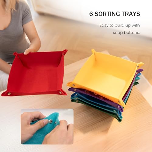 Lavievert 1500 Piece Tilting Puzzle Board with 6 Sorting Trays - Image 6