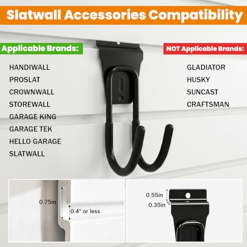 22Pack Slatwall Hooks Compatible with Proslat, StoreWALL - Image 4